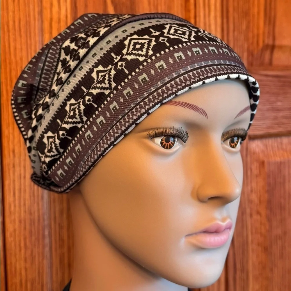 NWOT 4 Piece Set Bohemian Fashion Pattern Headbands Anti Slip Knotting